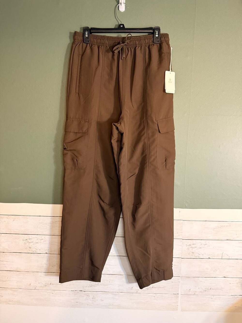 Roark River Hybrid Pant Coffee Brown Recycled Nylon Cargo WRP013 Mens Small NWT
